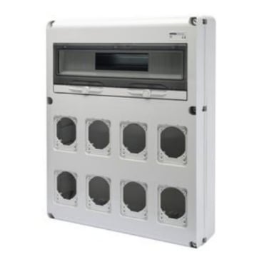 Tablou organizare santier Gewiss 20 module Q-DIN 8 prize 16/32A IP65 GW68013N
