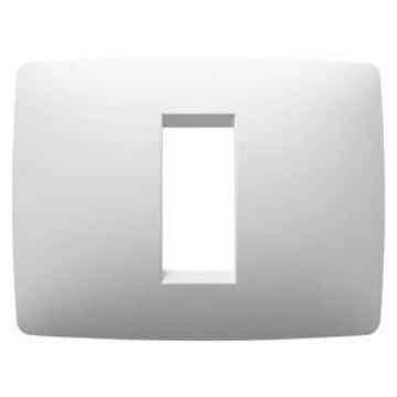 Rama decorativa Gewiss Chorus Monochrome One 1 modul alba GW16101TB