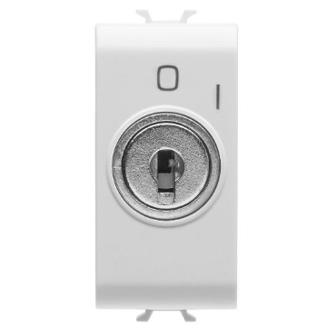Intrerupator bipolar Gewiss Chorus 1 modul 2P 10AX key alb GW10006