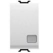 Intrerupator LED modular cap scara Gewiss Chorus 1 modul culoare alba 16A GW10053