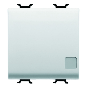 Intrerupator LED modular Gewiss Chorus 2 module 1 pol 16A culoare alba GW10033
