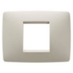 Rama decorativa Gewiss Chorus One 2 module ivoire GW16102TI