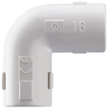 Cot tub rigid Gewiss PVC 90 grade scurt 16mm