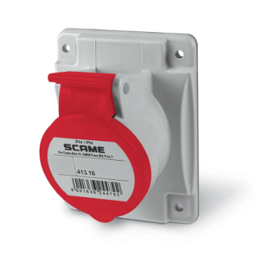 Priza industriala ingropata SCAME OPTIMA 16A 3P+N+E 346-415V 6h IP44/IP54 413.1667