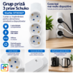 Grup priza Starke 3 prize, cu impamantare, ST00327