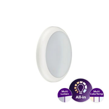 Imagine Plafoniera LED PHILIPS Ledinaire WL070V gen2 11 17S PSU 17W 3CCT 1700lm IP65 IK08