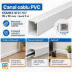Canal Cablu PVC 25x16mm STARKE bara 2m montaj aparent ST01707