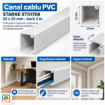 Canal Cablu PVC 25x25mm STARKE bara 2m montaj aparent ST01708
