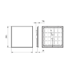 Panou LED incastrat PHILIPS ProjectLine OC 60x60cm 36W 4000K 3200lm IP20 IK02
