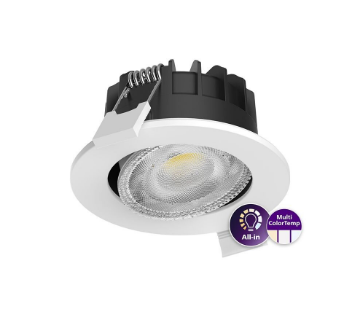 Spot LED incastrat PHILIPS Ledinaire Clear Accent RS071B 5S  60D PSR PI6 6W 3CCT 550lm alb IP65 IK03
