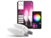 Imagine Set 2 becuri LED smart PHILIPS Hue White and Color Ambiance B39 E14 2x3.7W 2x500lm RGBW IP20