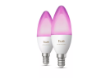 Imagine Set 2 becuri LED smart PHILIPS Hue White and Color Ambiance B39 E14 2x3.7W 2x500lm RGBW IP20