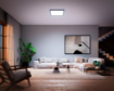 Imagine Plafoniera LED smart PHILIPS Hue Aurelle negru 60x60cm 39W 3750lm White Ambiance IP20