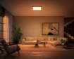 Imagine Plafoniera LED smart PHILIPS Hue Aurelle negru 60x60cm 39W 3750lm White Ambiance IP20