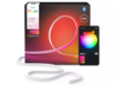 Imagine Banda LED smart PHILIPS Hue OmniGlow 10m 4500lm RGBWWIC 1000-20000K Silicon Flexibil 17mm Kit Baza