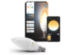 Imagine Bec LED smart PHILIPS Hue E14 B39 3.7W 500lm White Ambiance 1000-20000K IP20
