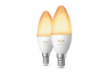 Imagine Set 2 becuri LED smart PHILIPS Hue E14 B39 3.7W 500lm White Ambiance 1000-20000K IP20