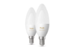 Imagine Set 2 becuri LED smart PHILIPS Hue E14 B39 3.7W 500lm White Ambiance 1000-20000K IP20