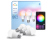Imagine Set 4 becuri LED smart PHILIPS Hue Essential E27 A60 8W 806lm RGBW 2200-6500K IP20
