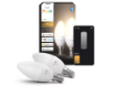 Imagine Set 2 becuri LED smart PHILIPS Hue White E14 B39 3.9W 470lm 2700K IP20