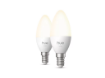 Imagine Set 2 becuri LED smart PHILIPS Hue White E14 B39 3.9W 470lm 2700K IP20