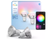 Imagine Set 2 becuri LED smart PHILIPS Hue Essential GU10 4.7W 345lm RGBW 2200-6500K IP20