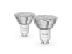 Imagine Set 2 becuri LED smart PHILIPS Hue Essential GU10 4.7W 345lm RGBW 2200-6500K IP20