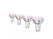 Imagine Set 4 becuri LED smart PHILIPS Hue Essential GU10 4.7W 345lm RGBW 2200-6500K IP20
