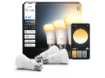 Imagine Set 3 becuri LED smart PHILIPS Hue E27 A60 6W 810lm White Ambiance 1000-20000K