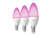 Imagine Set 3 becuri LED smart PHILIPS Hue E14 B39 3.7W 500lm RGBW Chromasync 1000-20000K IP20